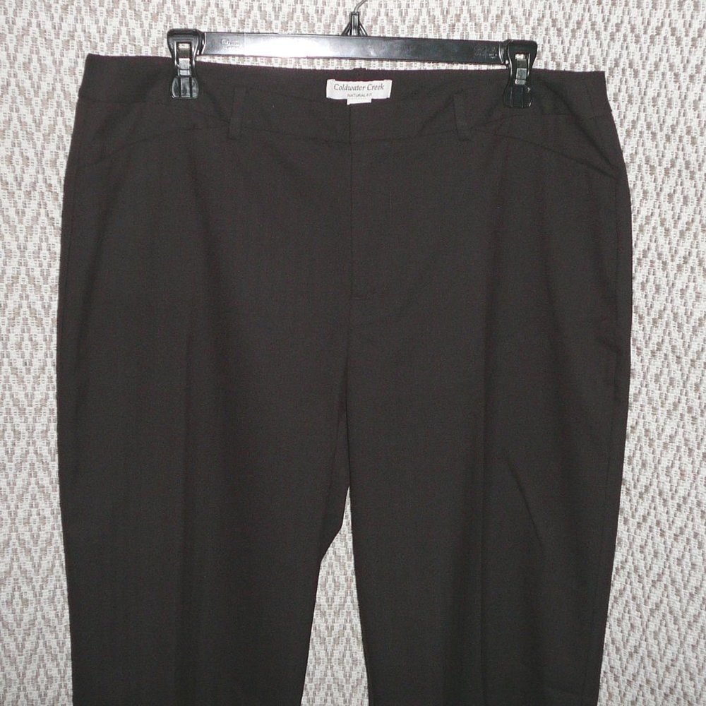 Coldwater Creek Brown Trouser Pants 14